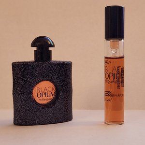 Yves Saint Laurent - YSL - Black Opium MINIS (2) .25oz/7.5ml and .1oz/3ml